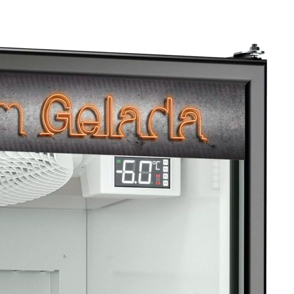 EXHIBIDOR CERVECERO VIDRIO 400 LTS 1 PUERTA LUXURY - Imagen 3