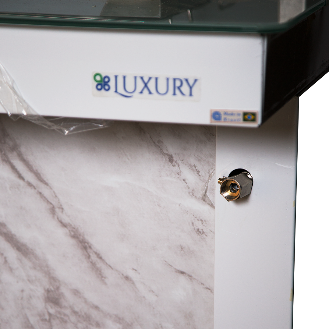 BUFETERA FRIO Y CALIENTE 1,90 MTS. BLANCO 2 NIVELES LUXURY - Imagen 7