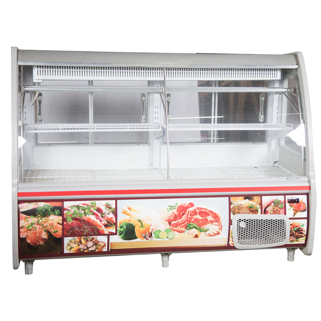 EXHIBIDOR 2.10 MTS VIDRIO CURVO LUXURY - Imagen 2