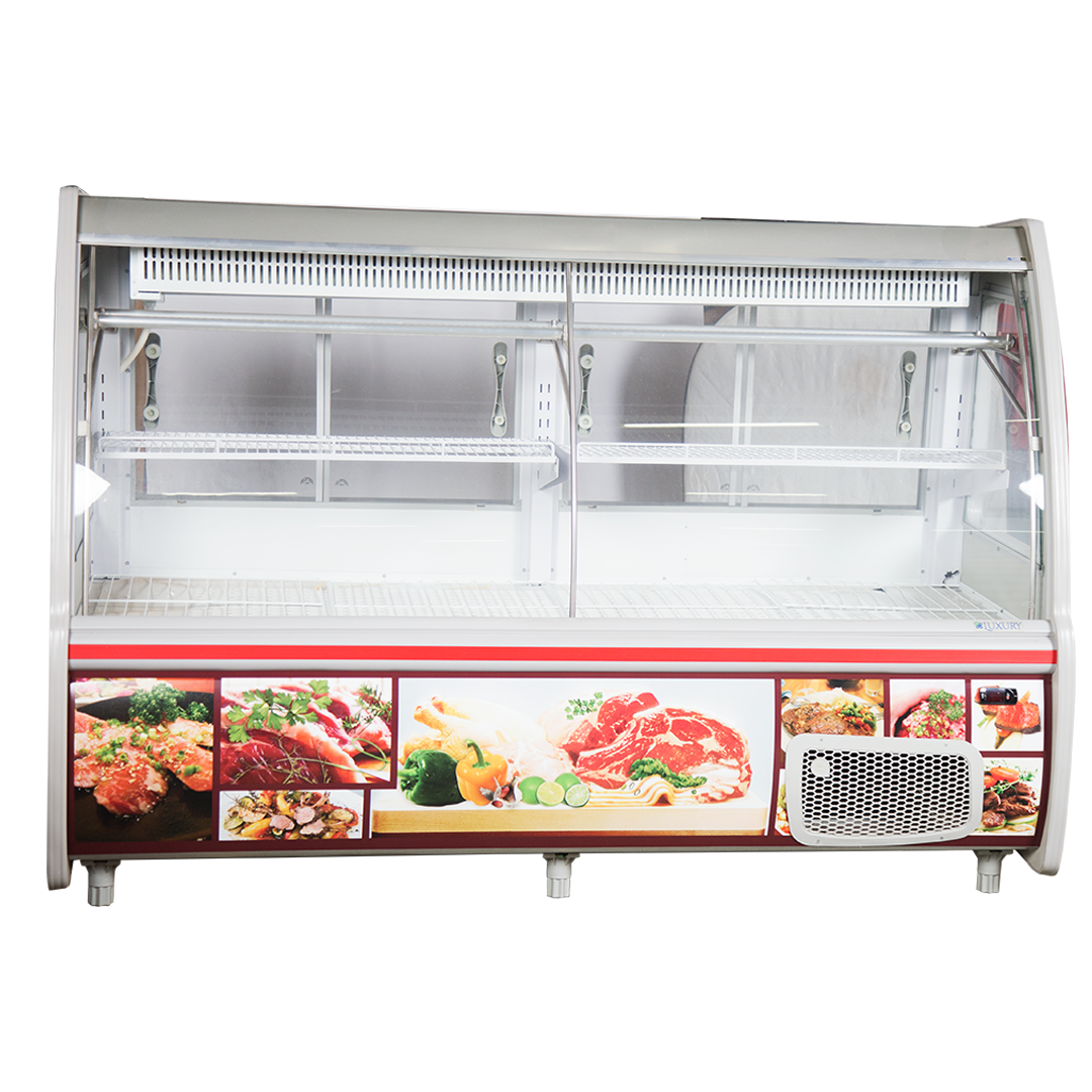 EXHIBIDOR 2.10 MTS VIDRIO CURVO LUXURY