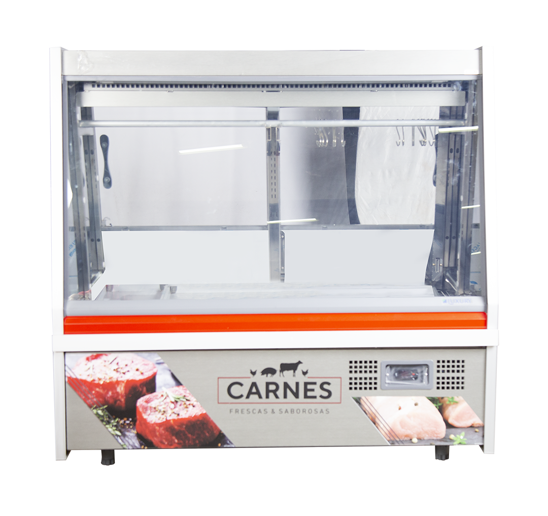 EXHIBIDORA CARNICERA 1.5MTS CON DEPOSITO LUXURY - Imagen 2