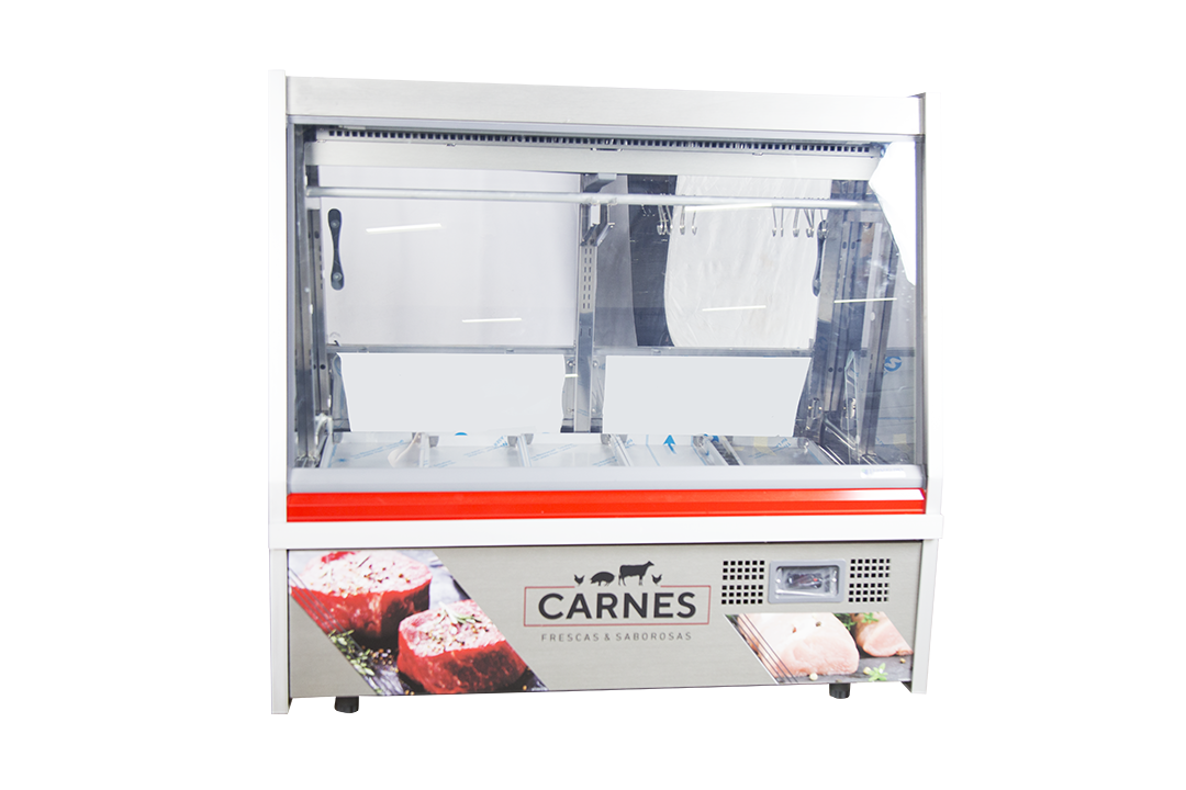 EXHIBIDORA CARNICERA 1.5MTS CON DEPOSITO LUXURY - Imagen 6