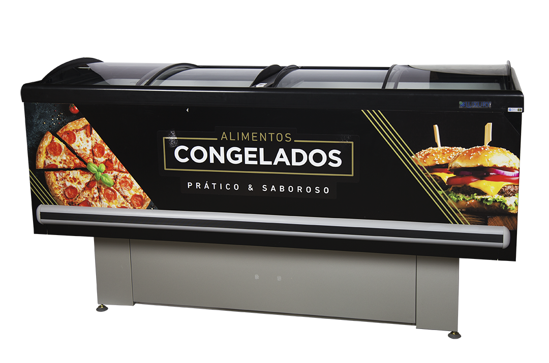 EXHIBIDOR ISLA VIP REFRIGERADO VIDRIO CURVO 1,89MTS. LUXURY - Imagen 5
