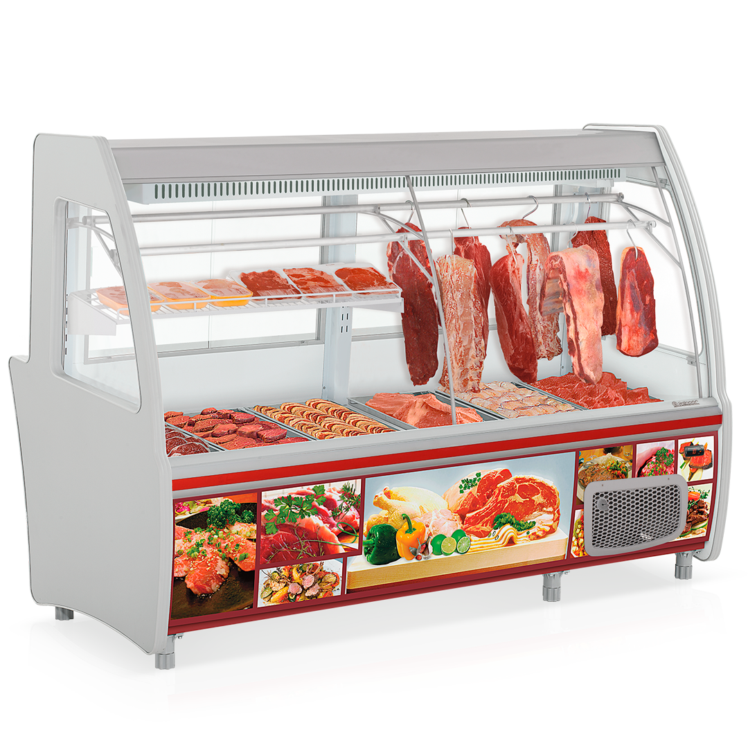 EXHIBIDOR 2.10 MTS VIDRIO CURVO LUXURY - Imagen 4