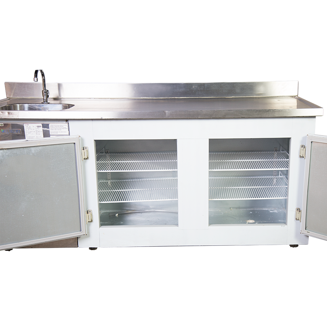 MOSTRADOR REFRIGERADO 1.90 MTS CON BACHA LUXURY - Imagen 2